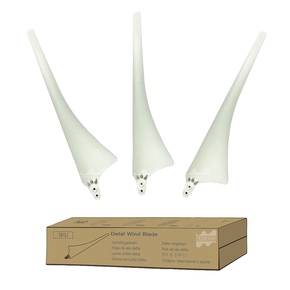 Windturbinenblätter, Aerodynamisches Design, Langlebige Materialien, 3 Delta Weiß
