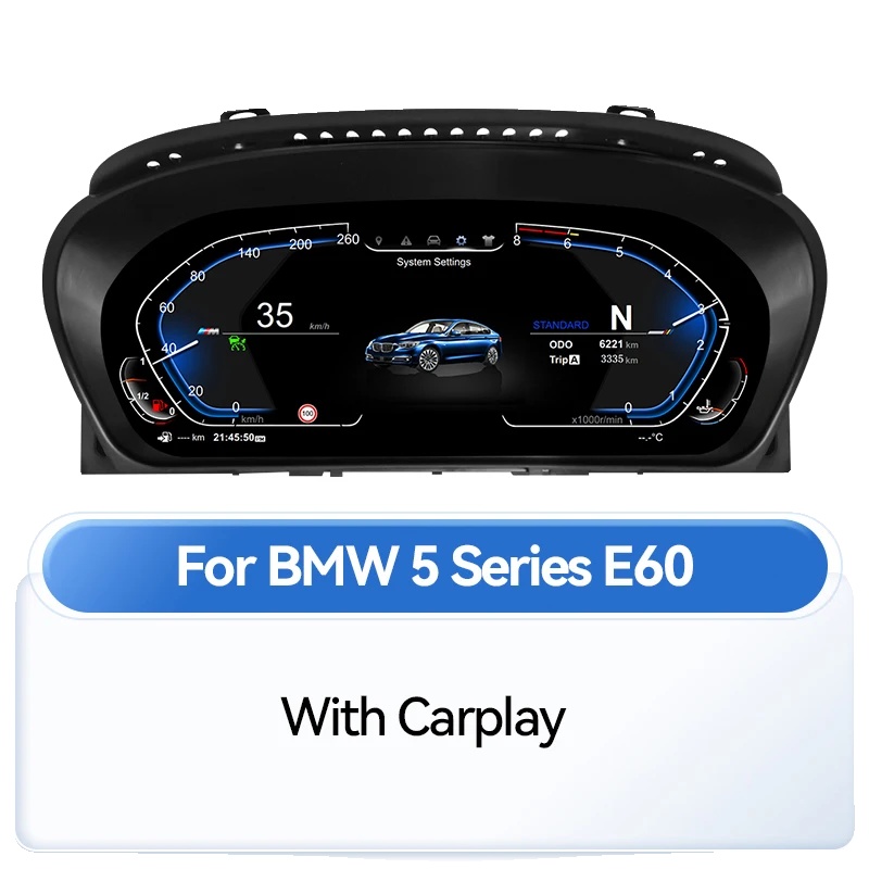Digitales Dashboard, 7 Ui-stile, 1920 X 720 Auflösung, Mit Carplay