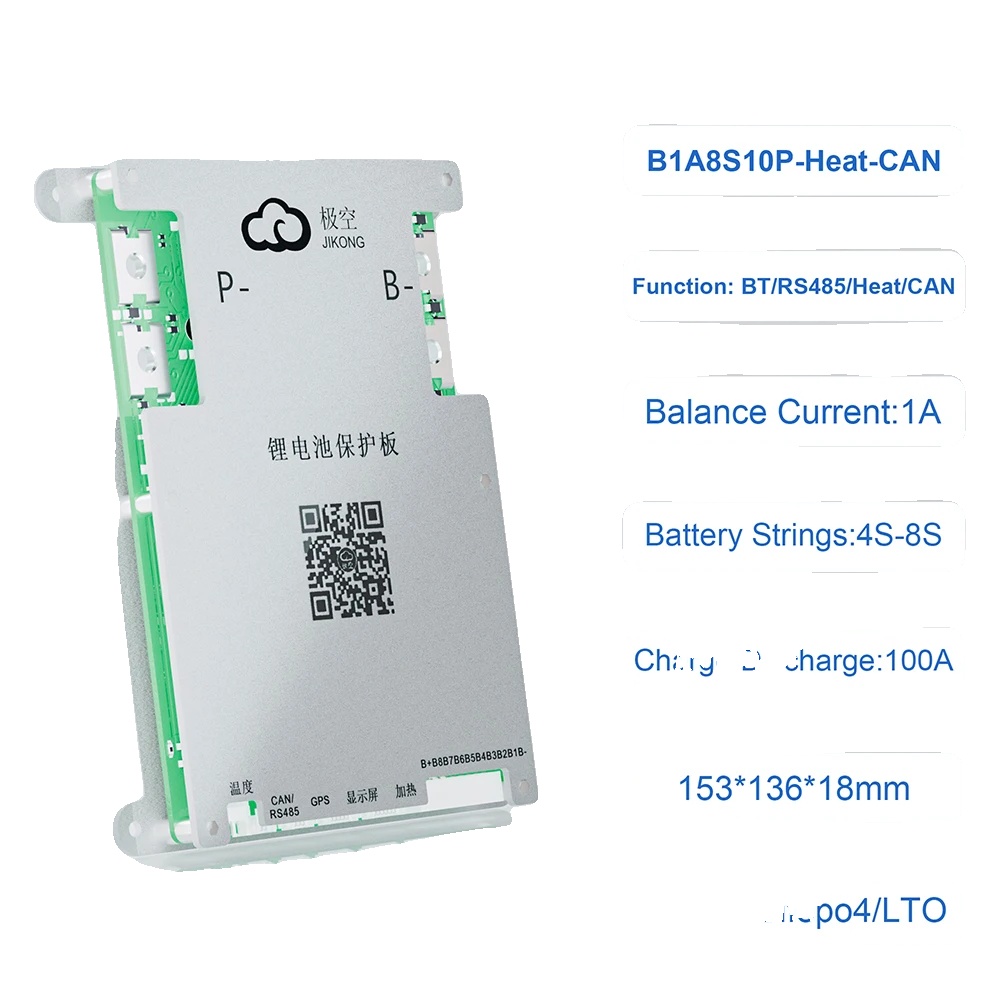 Batteriemanagementsystem, Aktives Balancing, Hohe Stromunterstützung, Jk-b1a8s10p-hc