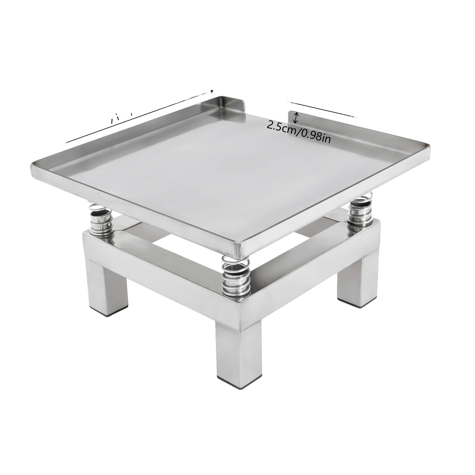 Beton-vibrationsplatte, Hohe Effizienz, Langlebiger Edelstahl, Silber, Eu