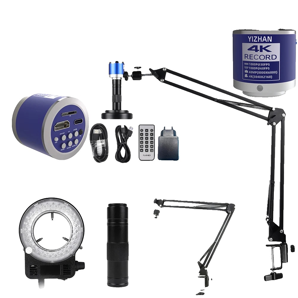 Digitalmikroskop, 4k-video, Hochauflösende Ausgabe, 4k 48mp Kit, 0-150x