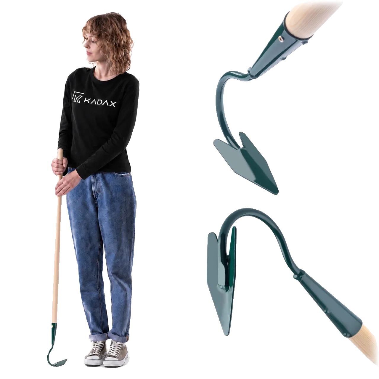 Bodenbearbeitungsgerät, Stahl, 127 Cm Länge, Geeignet Für Verschiedene Gartenarten, Effektiv Zum Lockern Des Bodens, Ergonomischer Griff