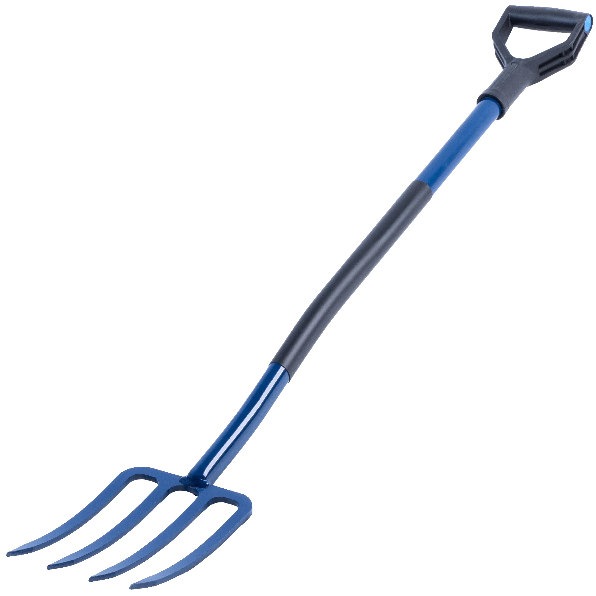 Gartenforke, Metall 130 Cm Länge, 4 Zinken, Ergonomisches Design, Ideal Zum Kompostgraben, Bodenlockern