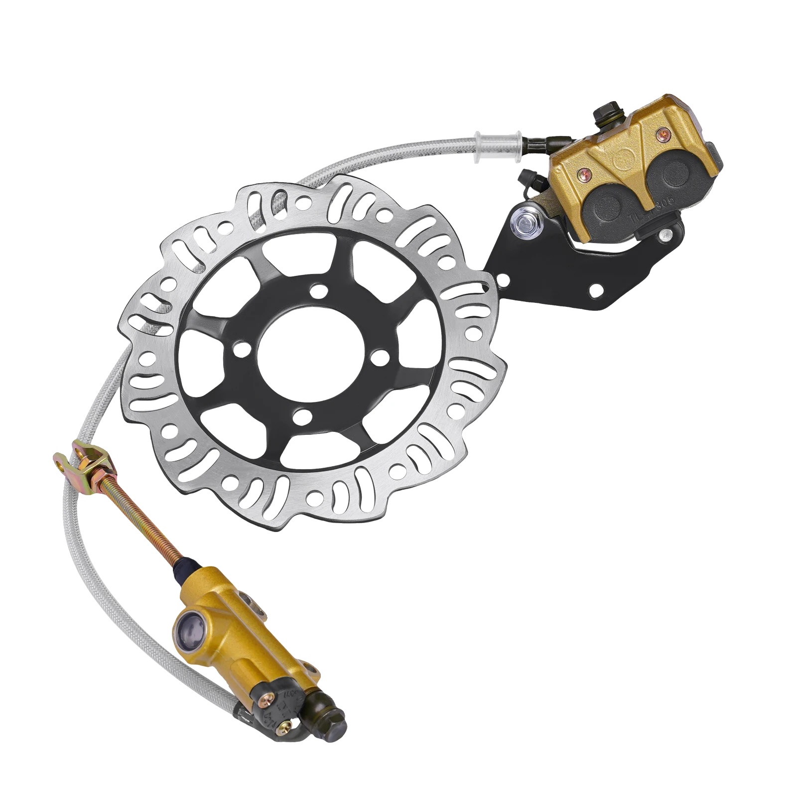Hintere Hydraulische Bremskit, Verbesserte Leistung, Langlebige Konstruktion, Champagner