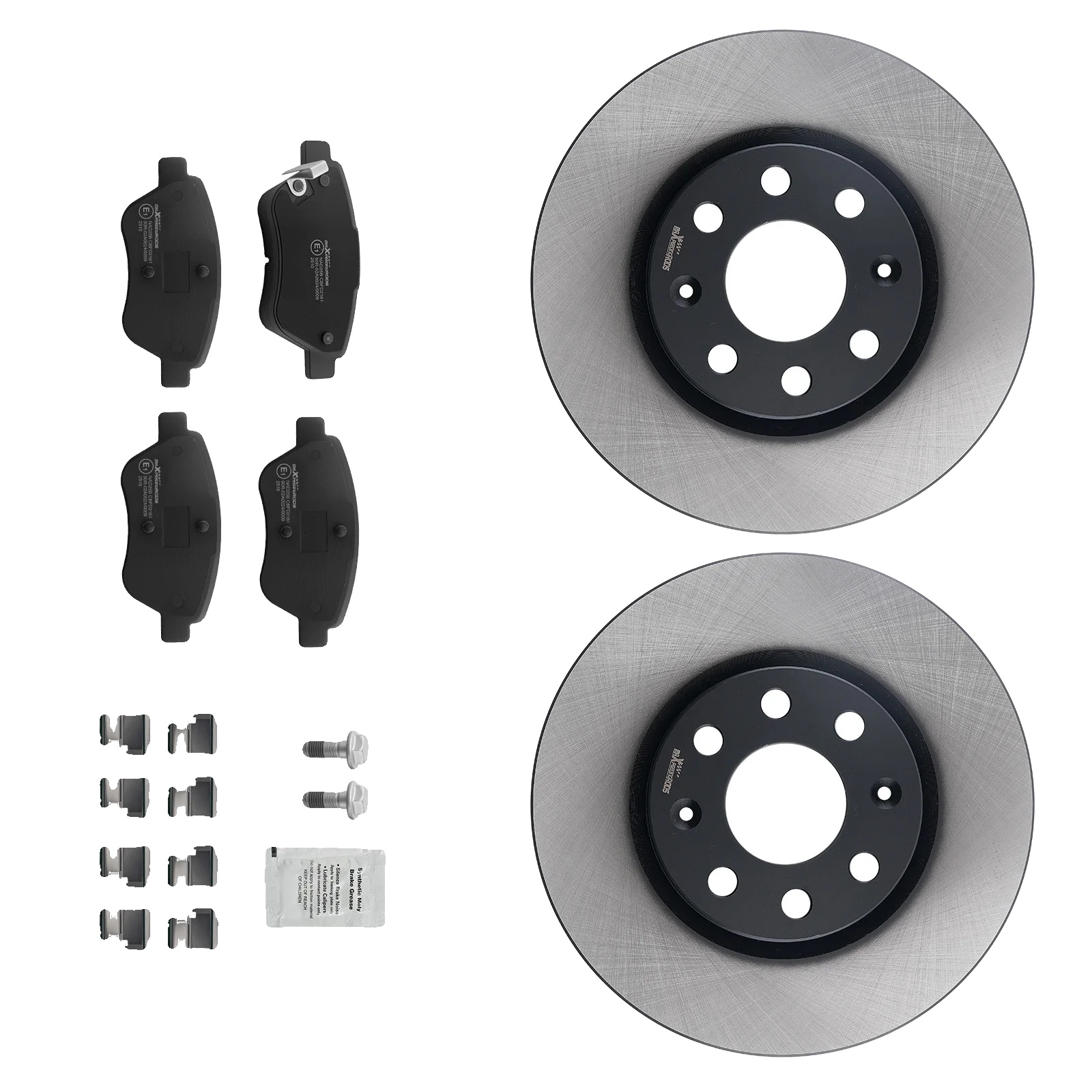 Bremsscheiben Und Beläge Set, Hochwertiges Reibmaterial, Kompatibel Mit Opel Adam 2013-2019, Verbesserte Bremskraft, Reduzierte Bremsverblassung,