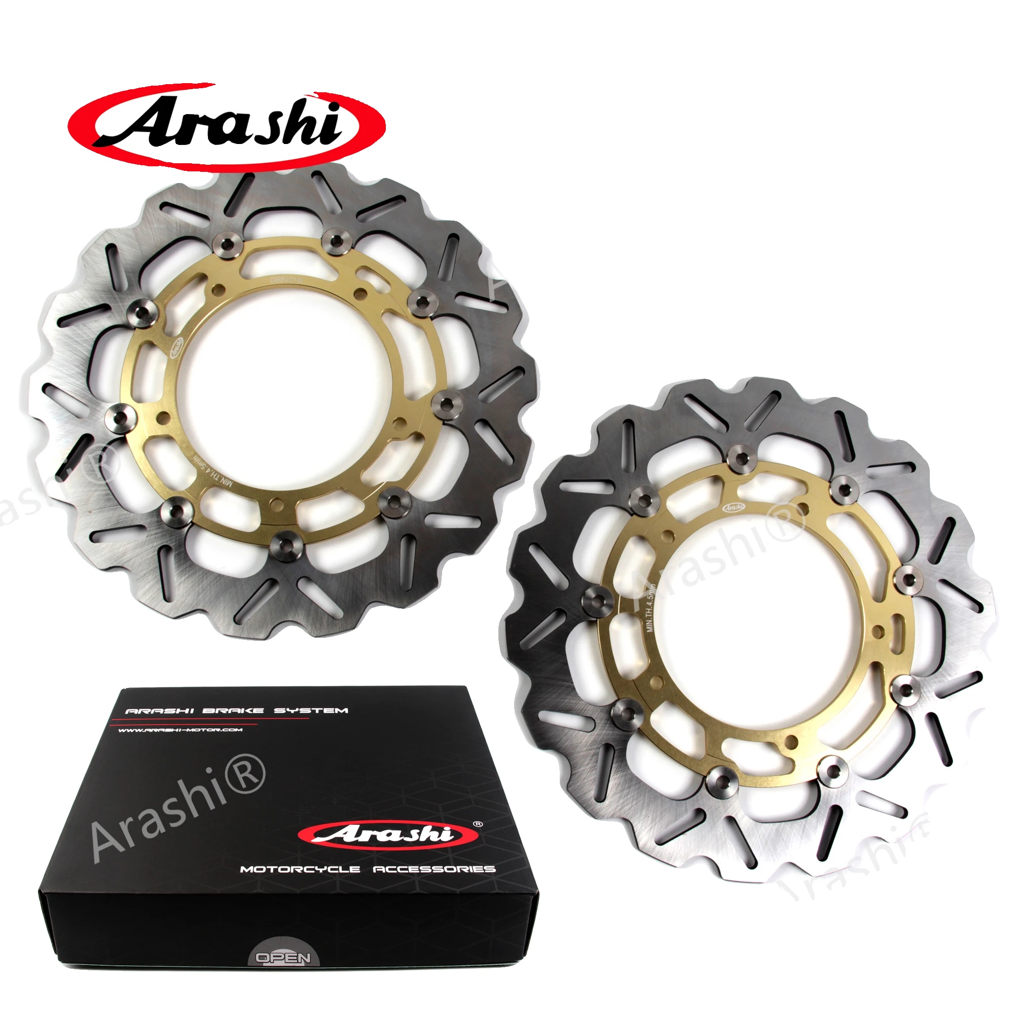 Bremsscheiben, Cnc-schwimmendes Design, Hochfester Werkstoff, Goldene Vorderdisc