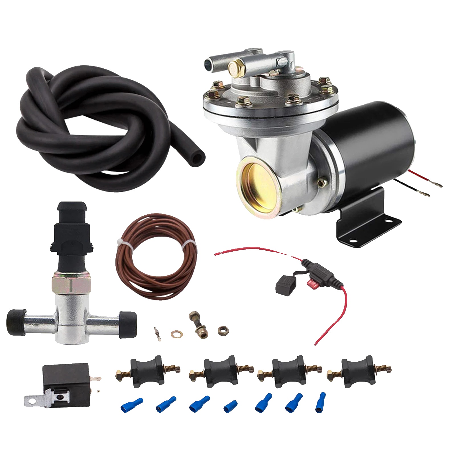 Elektrische Vakuumpumpe, 12 Volt, 18" Bis 22" Vakuumbereich, Relais Enthalten, Vakuumschalter Enthalten, Montagematerial Enthalten