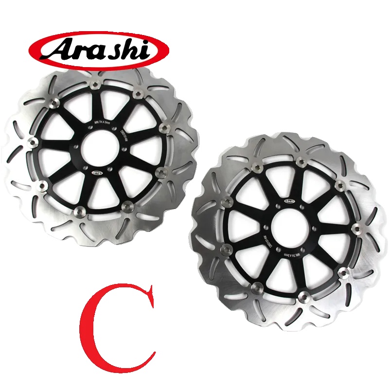 Bremsscheiben, Schwimmendes Design, Robuste Konstruktion, 1 Paar Schwarz