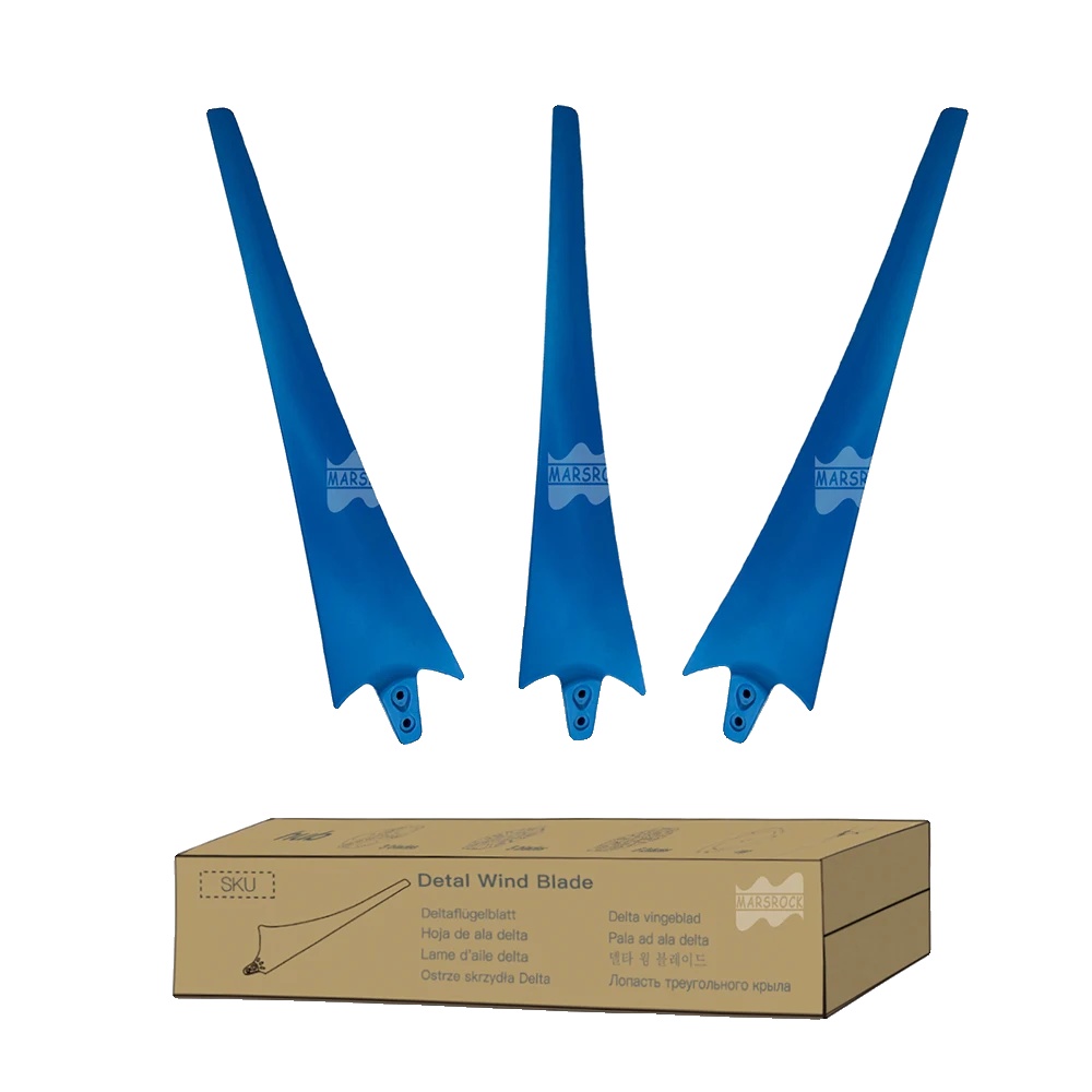 Windturbinenblatt, Aerodynamisches Design, Langlebige Kohlenstofffaser, Blau, 3 Klingen-a