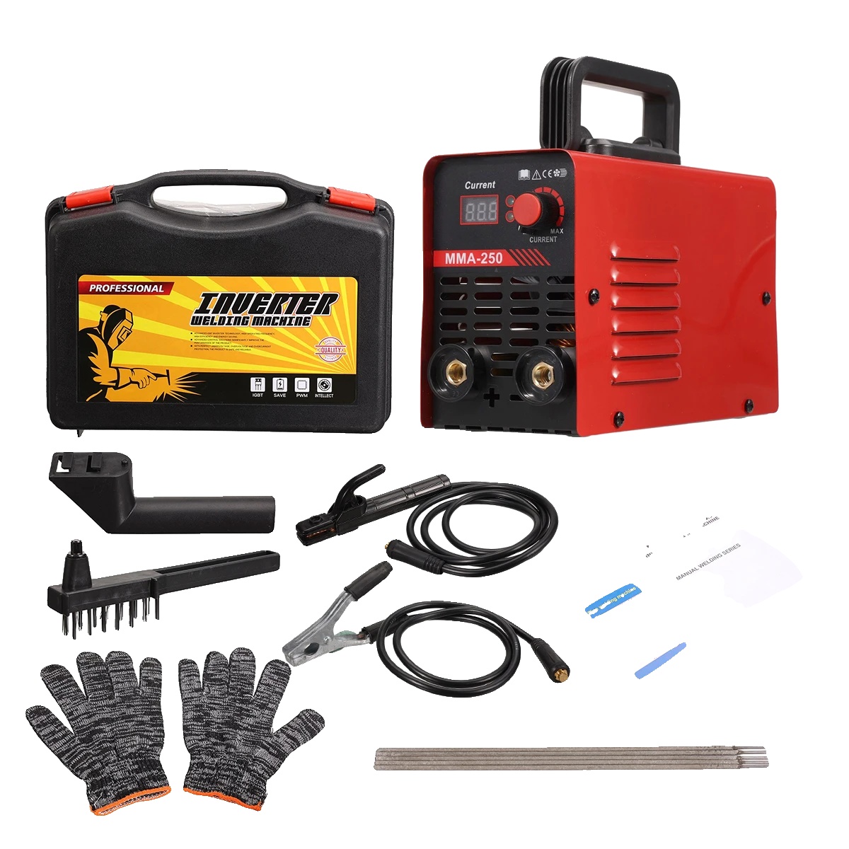 Schweißer, Igbt-inverter, 250 Ampere Ausgang, Eu-stecker, 100v-240v Eu-stecker