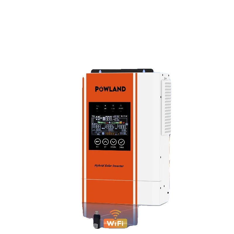 Hybridwechselrichter, 5000w Nennleistung, 10 Kva Spitzenleistung, 500 Vdc Max. Pv-eingangsspannung, 445 Mm X 385 Mm X 165 Mm Abmessungen, 24v