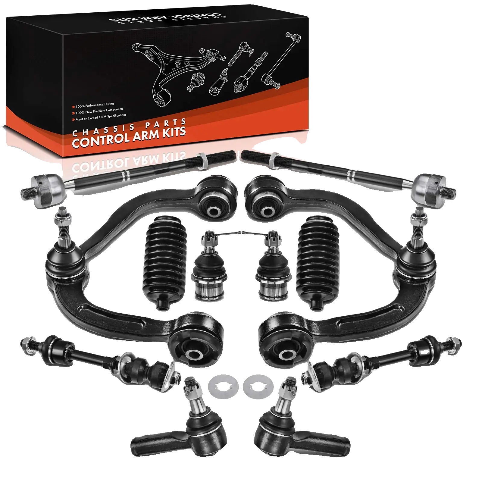 Vordere Aufhängungslenker-set, Hochfester Stahl, Passend Für Ford Usa F-150 (1998-2010), Linke Und Rechte Obere Arme, Verbesserte Haltbarkeit,