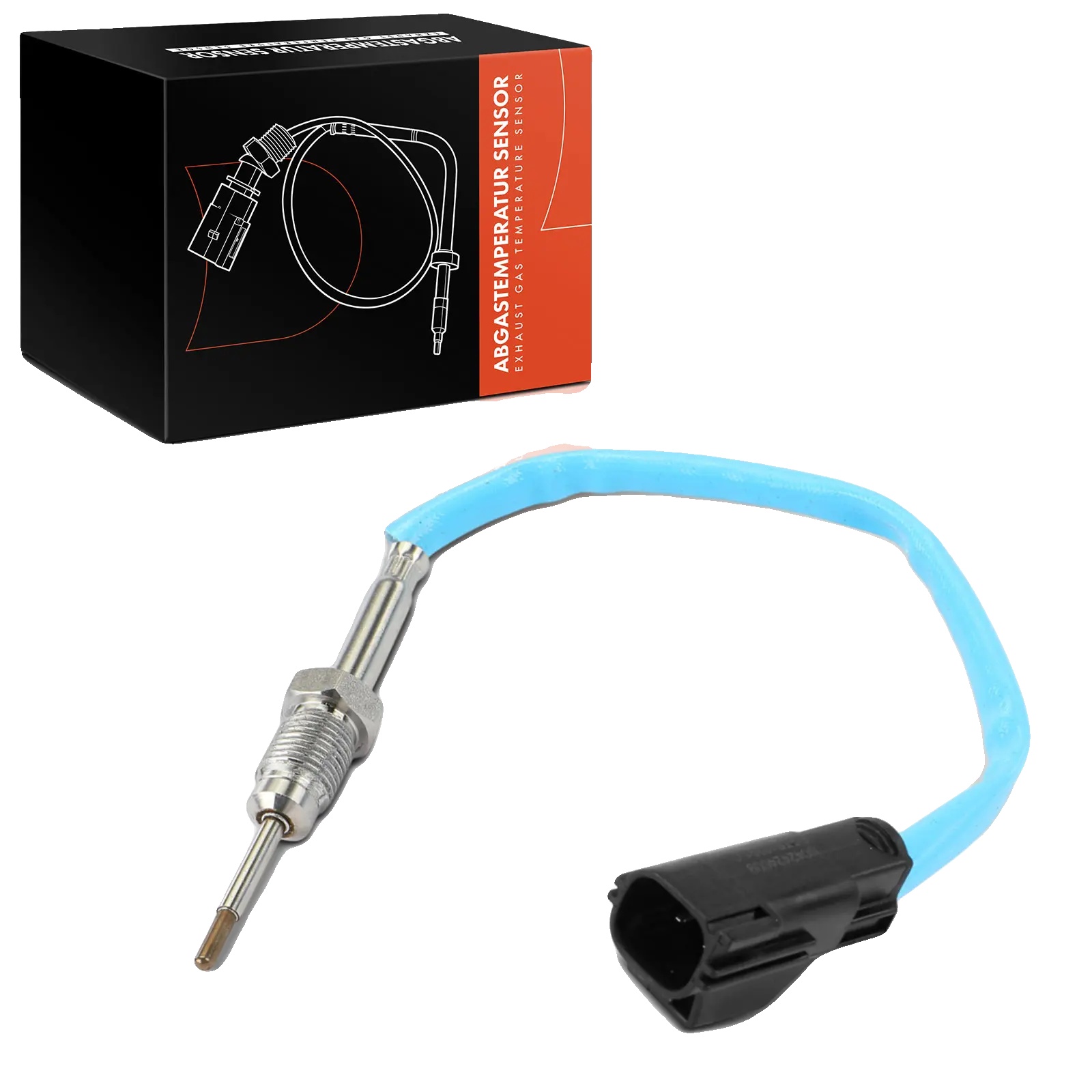 Temperatursensor, Kabellänge 170 Mm, Gewindegröße M12x1,25, 2 Anschlusskontakte, Ntc-sensor, D-form Steckgehäuse
