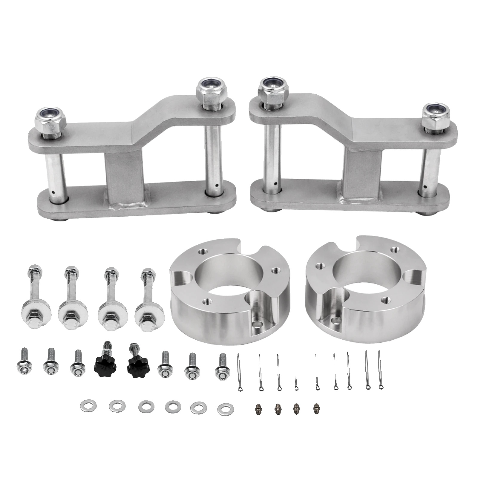 Lift Kit, T6 Billet-aluminium, 2,5 Zoll Vorne, 2 Zoll Hinten, 35 Cm Länge, Kompatibel Mit Nissan Navara D40