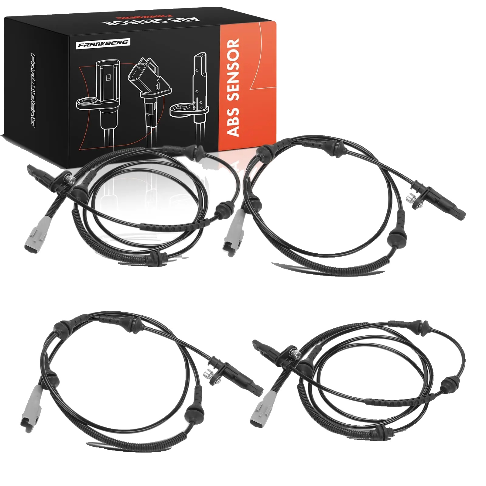 Abs-sensor, Länge 1290 Mm, Kabellänge 1190 Mm, Einbauposition Vorder- Und Hinterachse, Anzahl Der Steckerkontakte 2, Sensortyp Hall-sensor