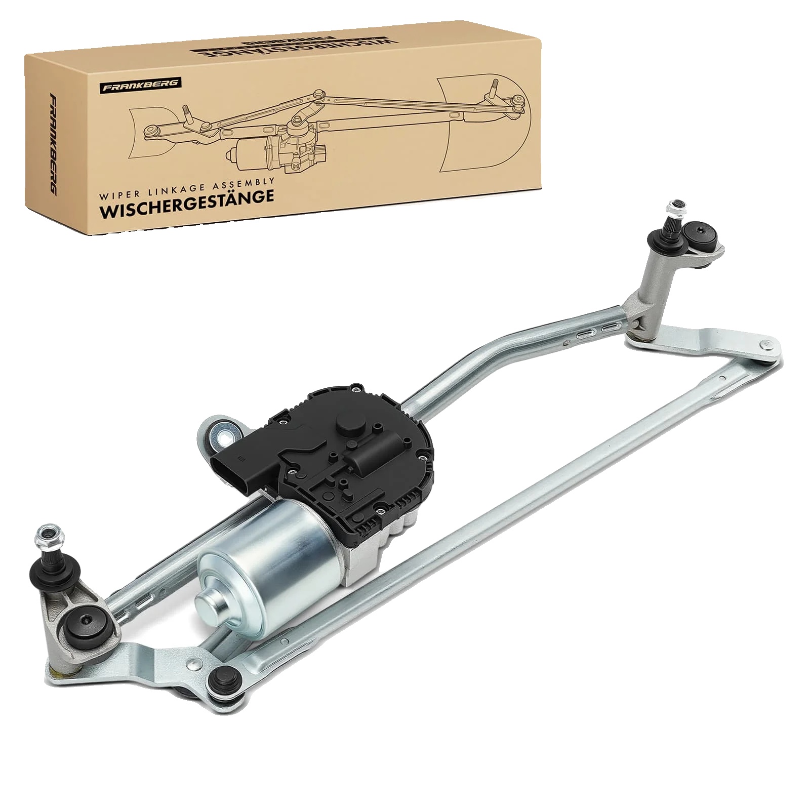Wischerantrieb, Metallkonstruktion, Passend Für Skoda Yeti (2009-2017), Frontinstallation, Linkslenker, Elektromotor Enthalten