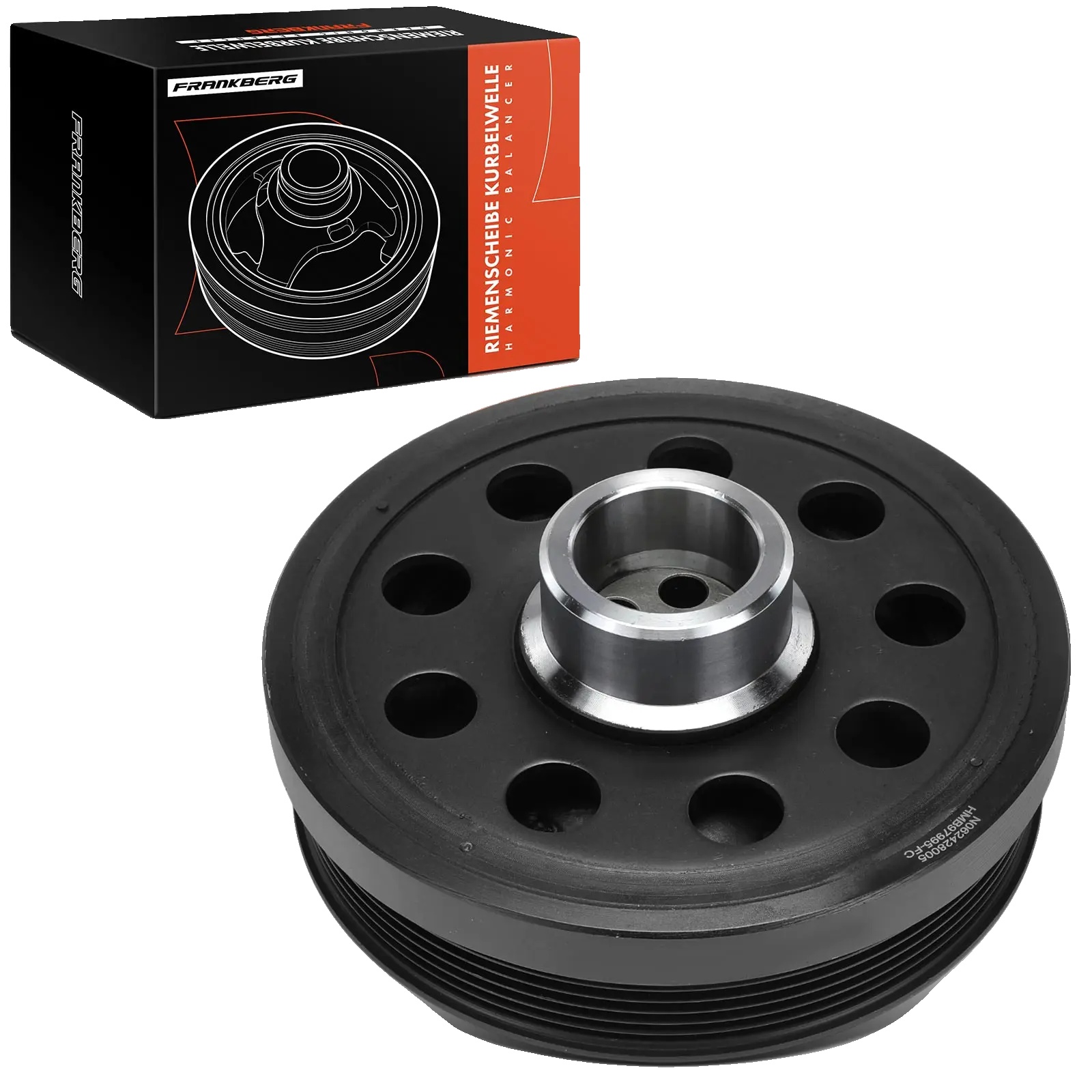 Riemenscheibe Kurbelwelle, Durchmesser 178 Mm, Breite 76,5 Mm, 6pk Konfiguration, 6 Rillen, Vibration 0