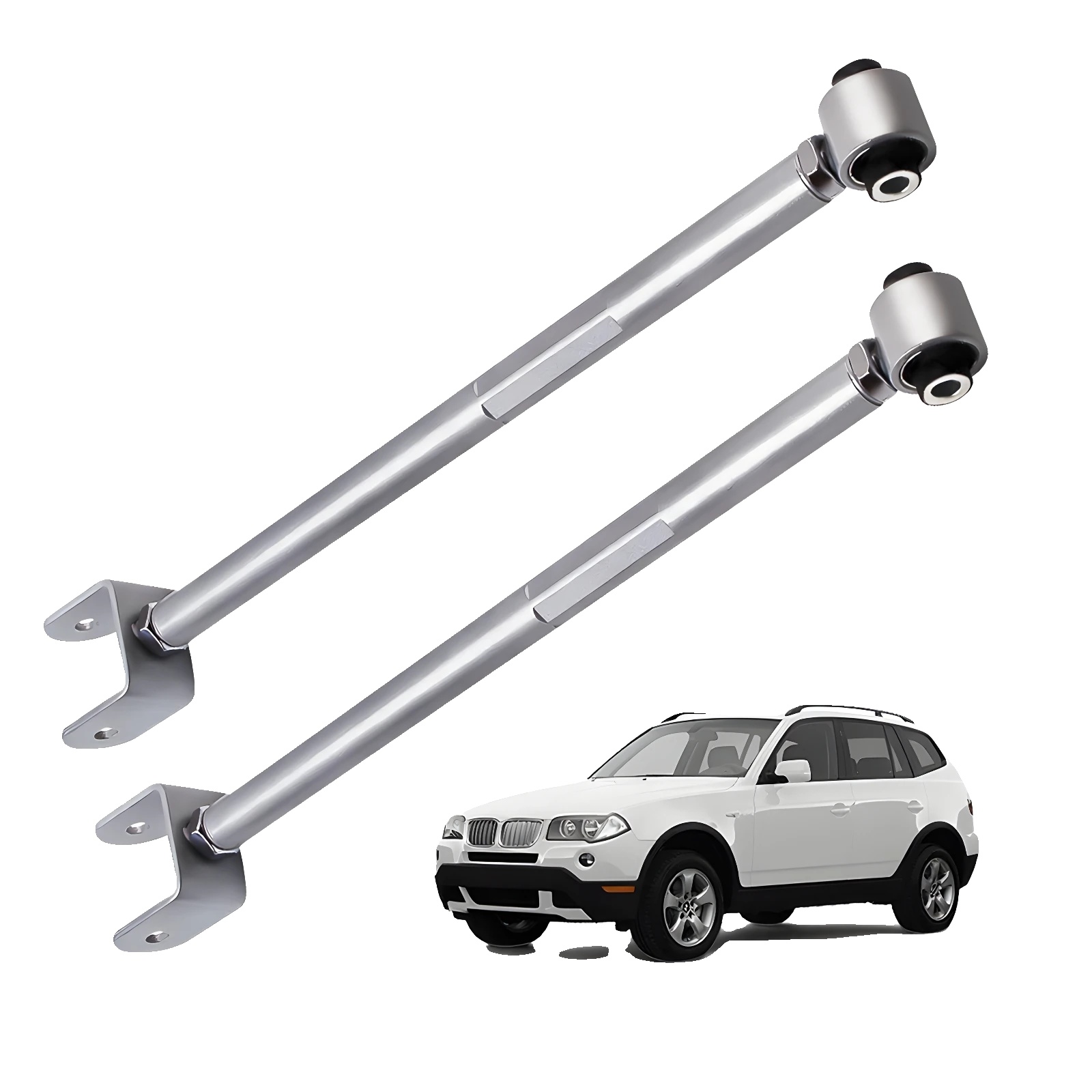 Verstellbares Hinterachskammerarms-kit, Längenbereich 525-570mm, Kammerverstellung -1,0 Bis +3,0 Grad, Gewicht 3,85kg, Paketmaße 62cm X 13cm X 9cm,