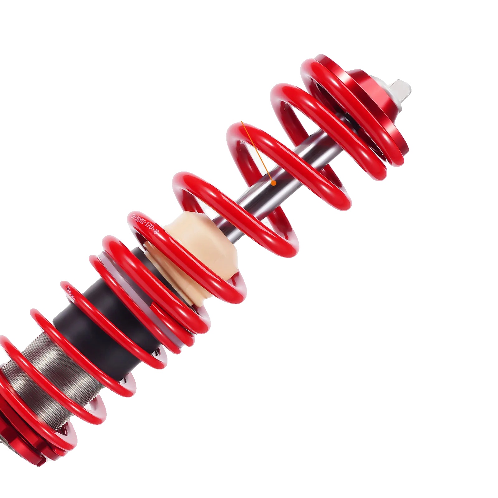 Coilover-dämpferkit, Einstellbarer Höhenbereich Von 13,5 Bis 15 Zoll, Einstellbare Dämpfung, Hochfester Stahl, Passt Für Modelle Von 1980 Bis 1984,
