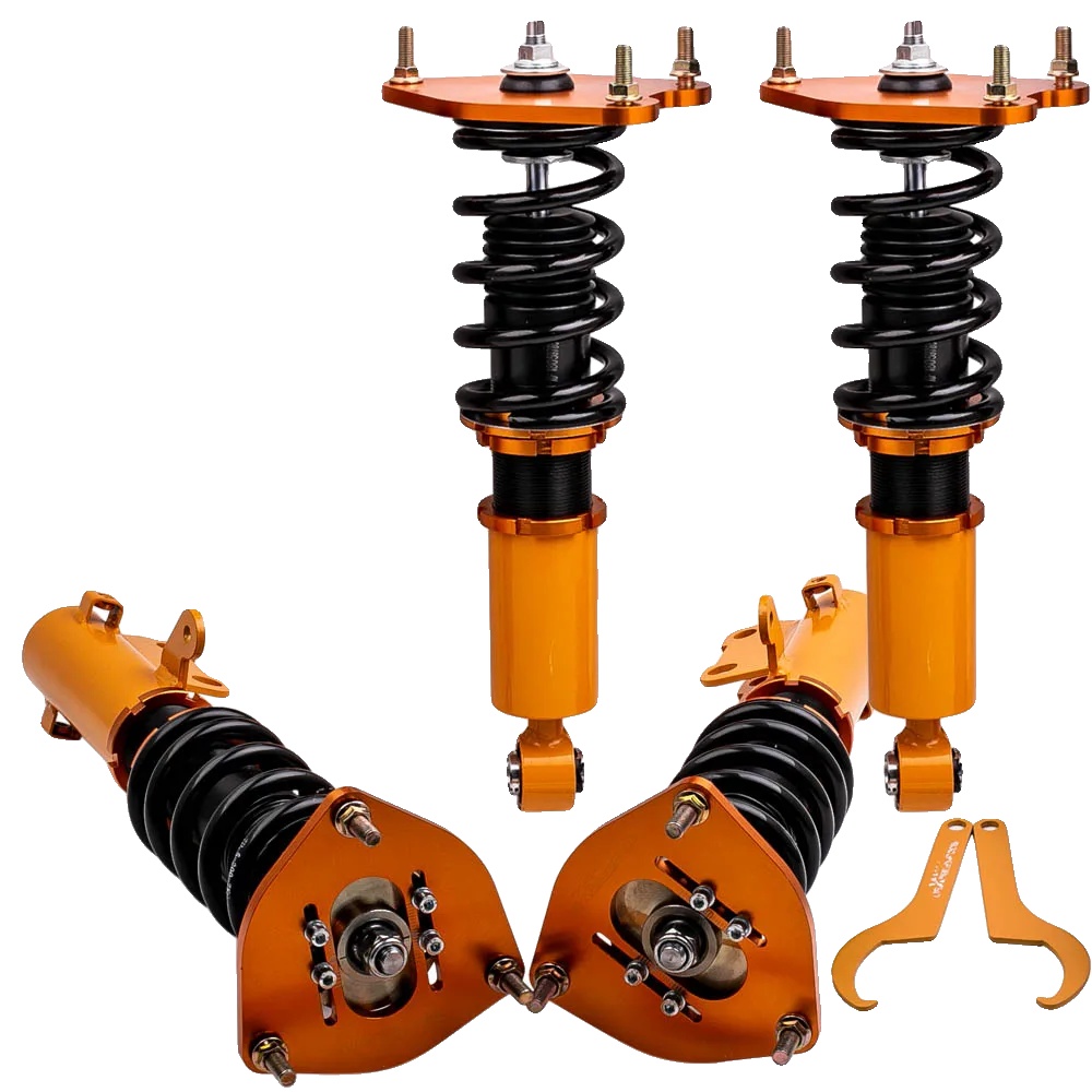 Coilover-set, Verstellbare Höhe 1"-3", Federhärte Vorne 7 Kg/mm, Kompatibilität Kompakter Sportwagen Iv & Limousine, Dämpfertyp Twin-tube,