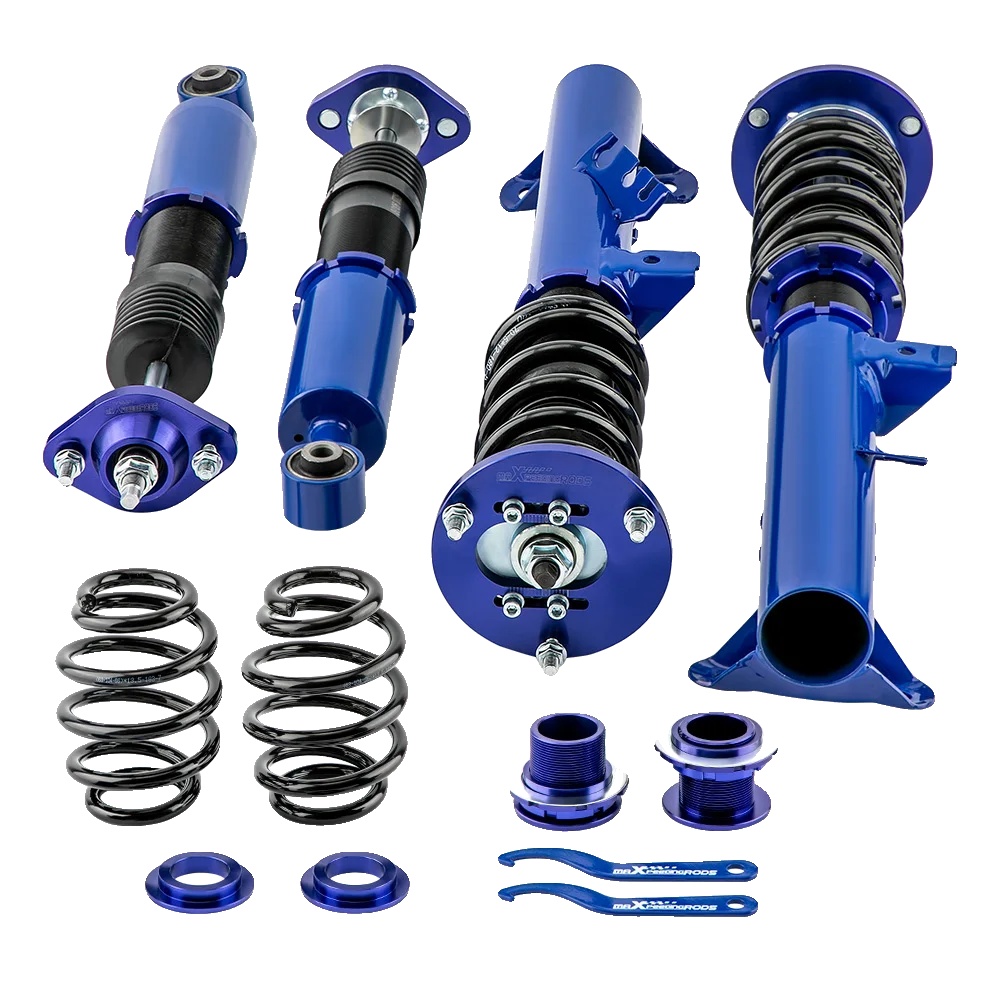 Gewindefahrwerk, Höhenverstellbar, Federrate Vorne 8 Kg/mm, Federrate Hinten 7 Kg/mm, Abmessungen 70x50x20 Cm, Gewicht 28 Kg