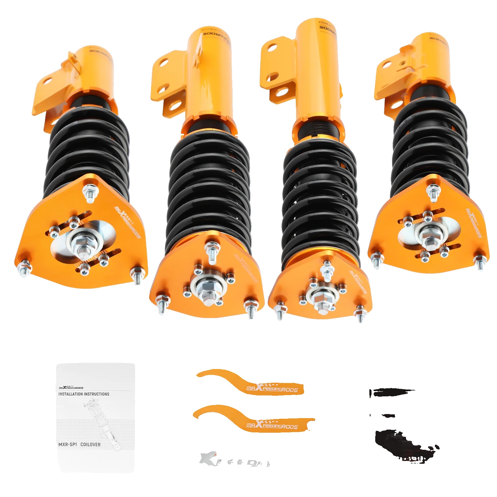 Gewindefahrwerk-kit, Hochfester Stahl, Einstellbare Höhe 1-2 Zoll, Kompatibilität Mit Subaru Impreza Wrx (1992-2000), Verbesserte Stabilität, 30