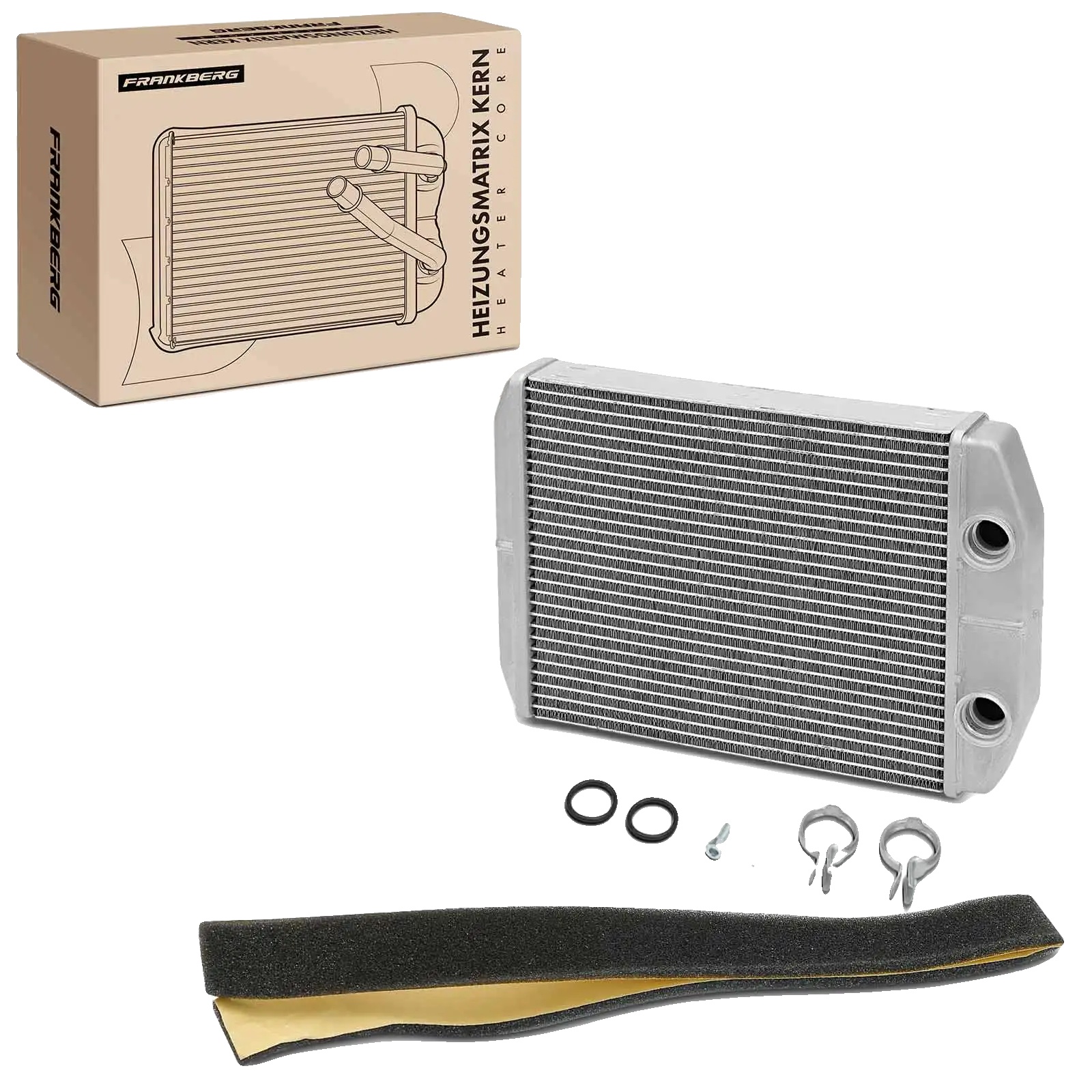Wärmetauscher, Aluminium, 190 Mm Länge, 158 Mm Breite, 26 Mm Tiefe, Kompatibel Mit Fiat