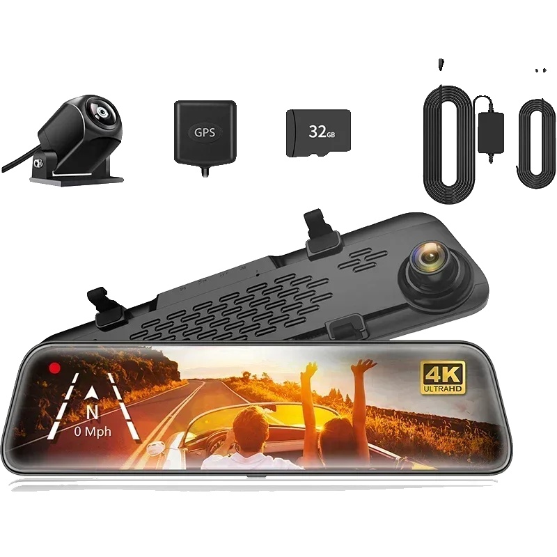 Dashcam, 4k Auflösung, Dual-kamerasystem, 4k Zusätzlich Fest Verkabeltes Kit, 32g