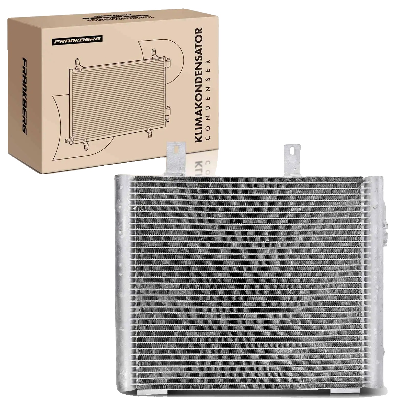 Kondensator Klimaanlage, 403 Mm Länge, 358 Mm Breite, 28 Mm Tiefe, Eingangsdurchmesser 11,73 Mm, Auslassdurchmesser 8,6 Mm