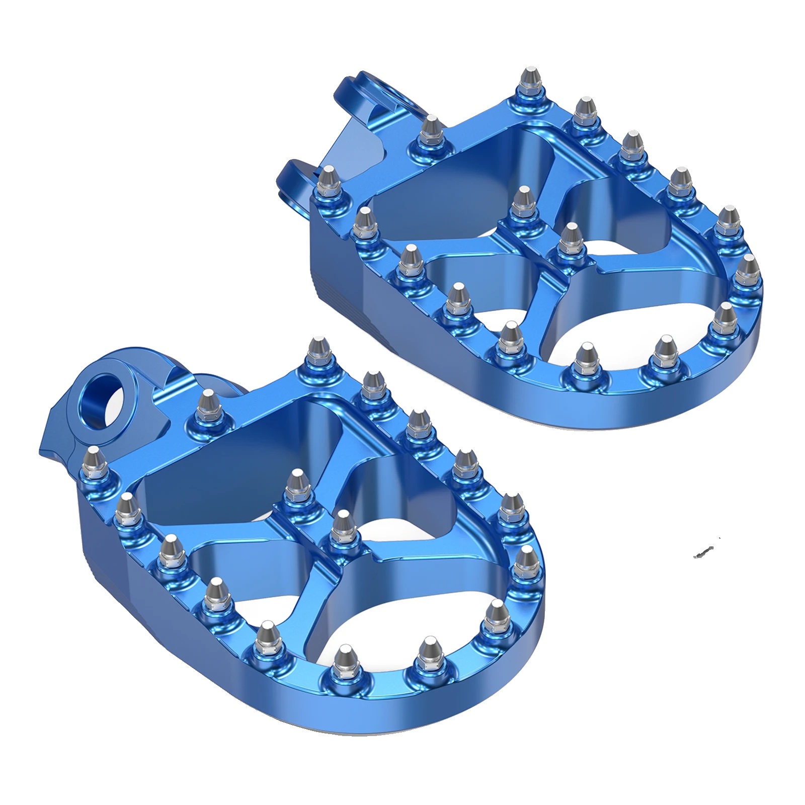 Fußrasten, Verbesserter Grip, Robuste Konstruktion, Blau