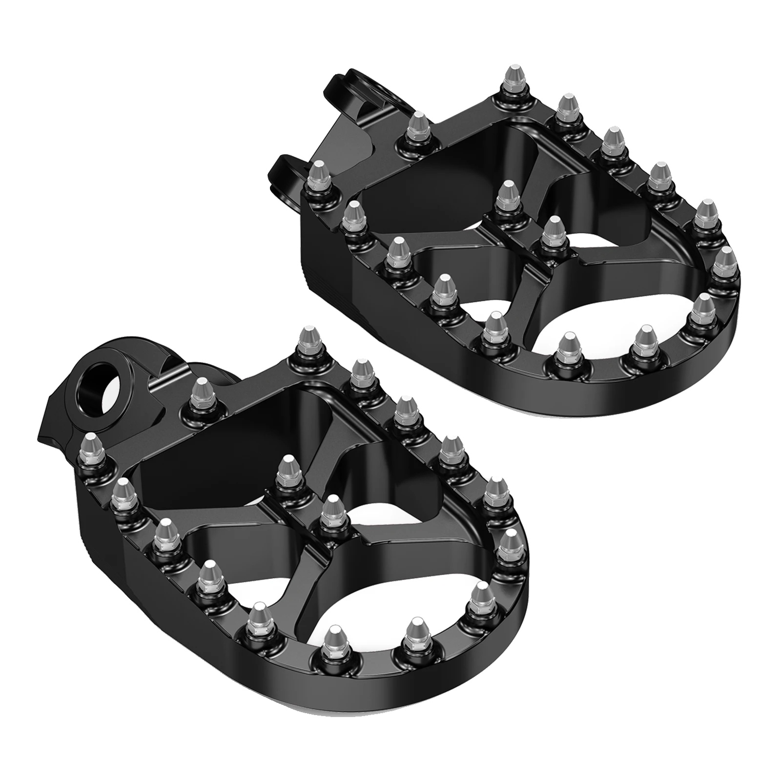 Fußrasten, Verbesserter Grip, Robuste Konstruktion, Schwarz