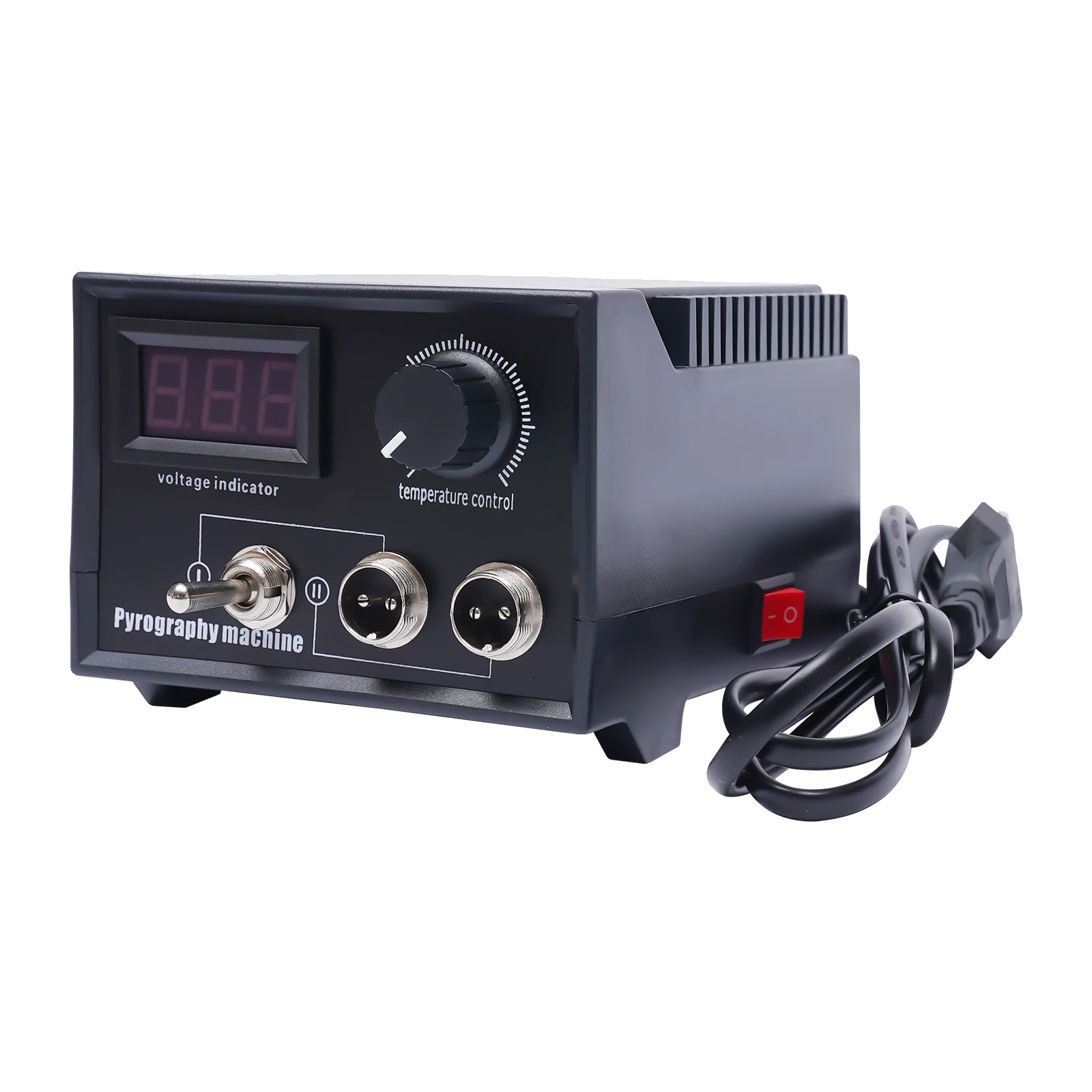Holzverbrennungsmaschine, Digitales Display, Einstellbare Temperatur, Schwarz, 60 W