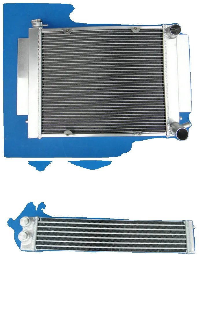 Aluminiumkühler, Kernmaß 450 X 388 X 56 Mm, Gesamtmaß 550 X 400 X 74 Mm, 3 Kernreihen, Kompatibilität Für Rx2 Rx3 Rx4 Rx5, Hochleistung