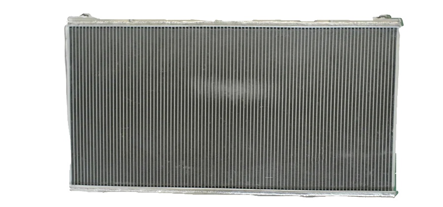 Kühler, Aluminium, Kernmaß 905mm X 450mm X 52mm, Gesamtmaß 925mm X 545mm X 65mm, Einlass/auslass 34mm, 3 Reihen