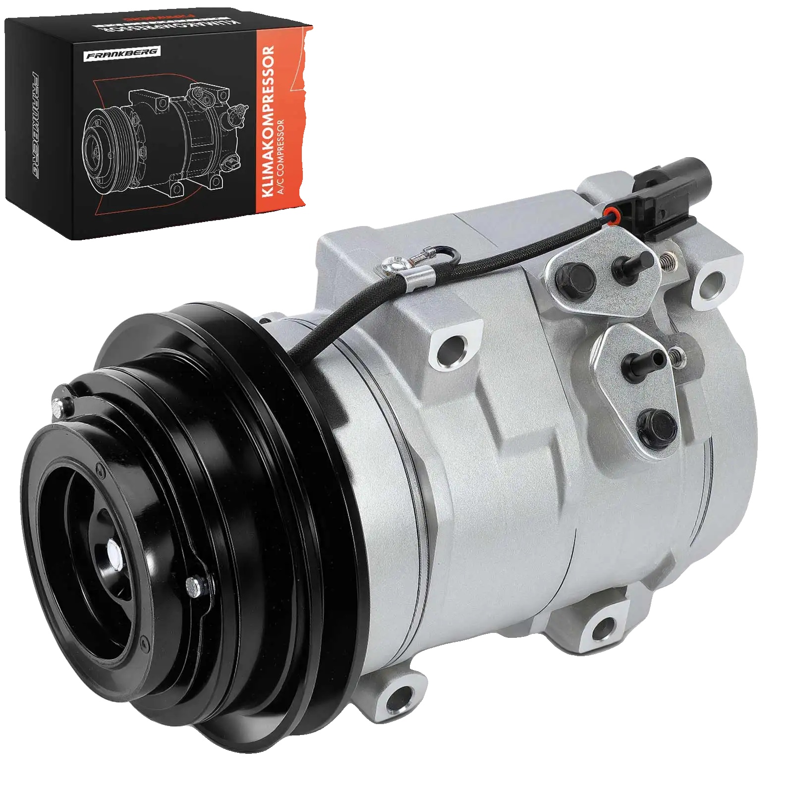 Klimaanlagenkompressor, Riemenscheibendurchmesser 105 Mm, Kompressor-id 10s17c, Kältemittel R134a, Nennspannung 12 V, Ölfüllmenge 150 Ml