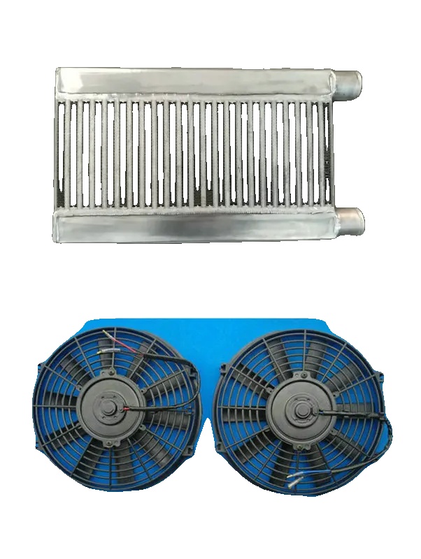 Ladeluftkühler, Aluminium-material, Verbesserte Kühlleistung, Schwarz