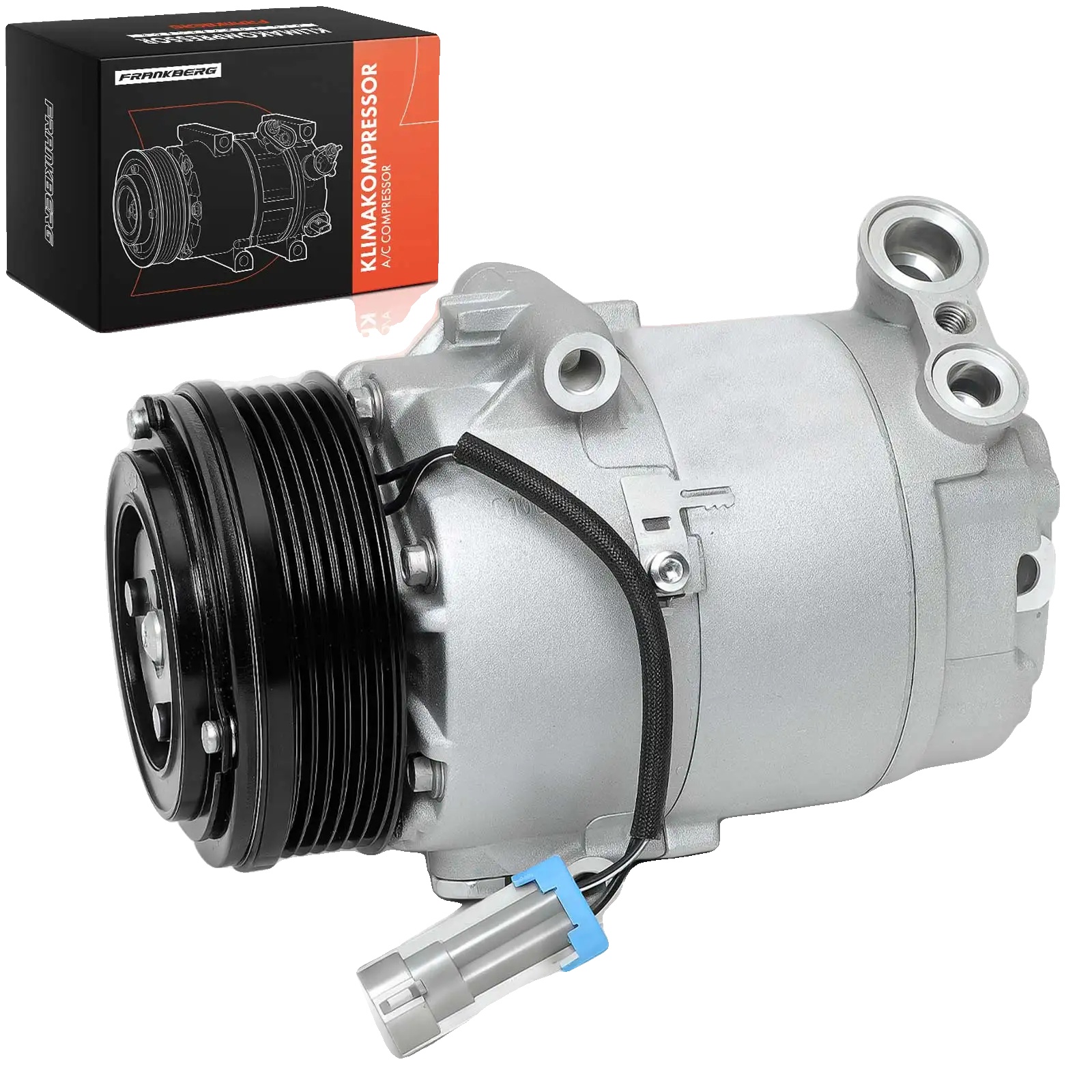 Klimakompressor, Riemenscheibendurchmesser 105 Mm, Spannung 12 V, Ölfüllmenge 100 Ml, R134a Kältemittel, Kompatibel Mit Mehrfahrzeuganwendungen
