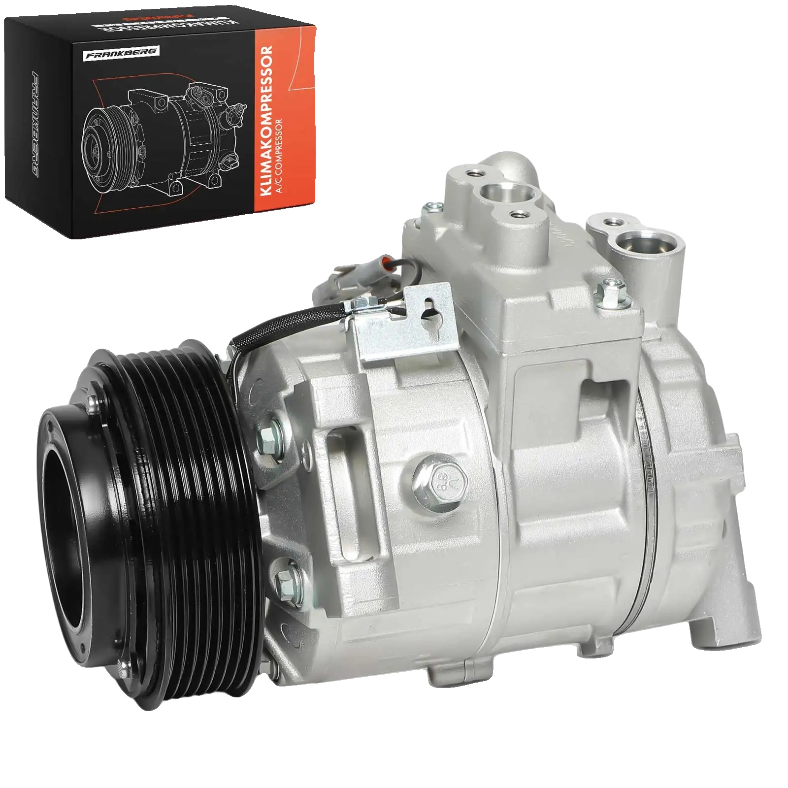 Klimakompressor, Kompatibel Mit Suzuki, Riemenscheibendurchmesser 110 Mm, Nennspannung 12 V, Ölfüllmenge 150 Ml, Kompressor-id 6seu14c