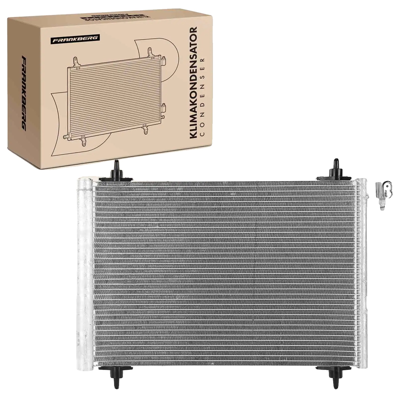Kondensator Klimaanlage, Netzlänge 540 Mm, Nettobreite 358 Mm, Nettotiefe 16 Mm, Eingangsdurchmesser 14,3 Mm, Auslassdurchmesser 11,1 Mm