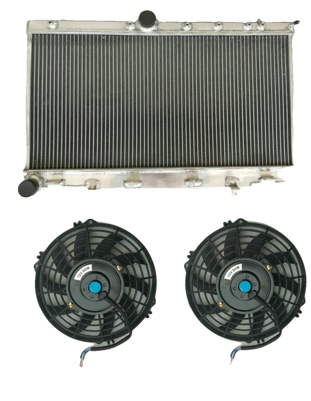 Heizkörper, Aluminiumkonstruktion, Verbesserte Kühlleistung, Heizkörper Und 2 Lüfter