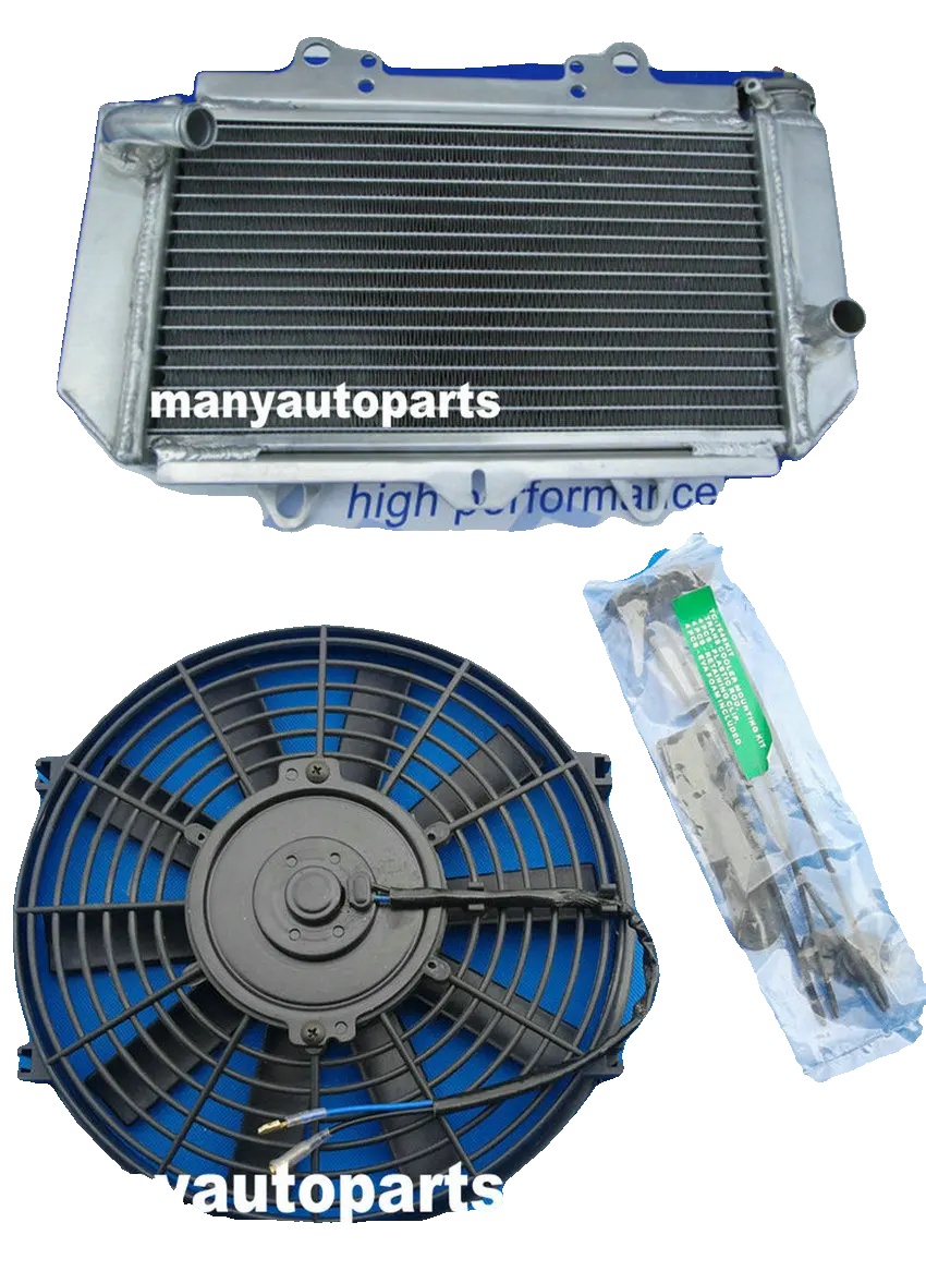 Kühler, Aluminiumkonstruktion, Verbesserte Kühlkapazität, Kompatibel Mit Atv Yfz450 (2004-2013), Tig-geschweißtes Design, Vollständig Polierte