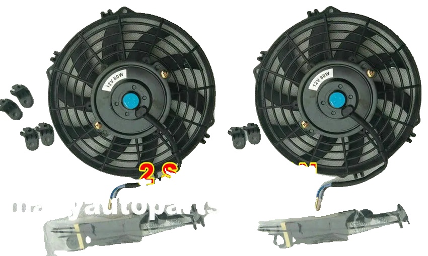 Motor-kühlerlüfter, Schlankes Design, Universelle Passform, 2sets 10inch Ventilatoren