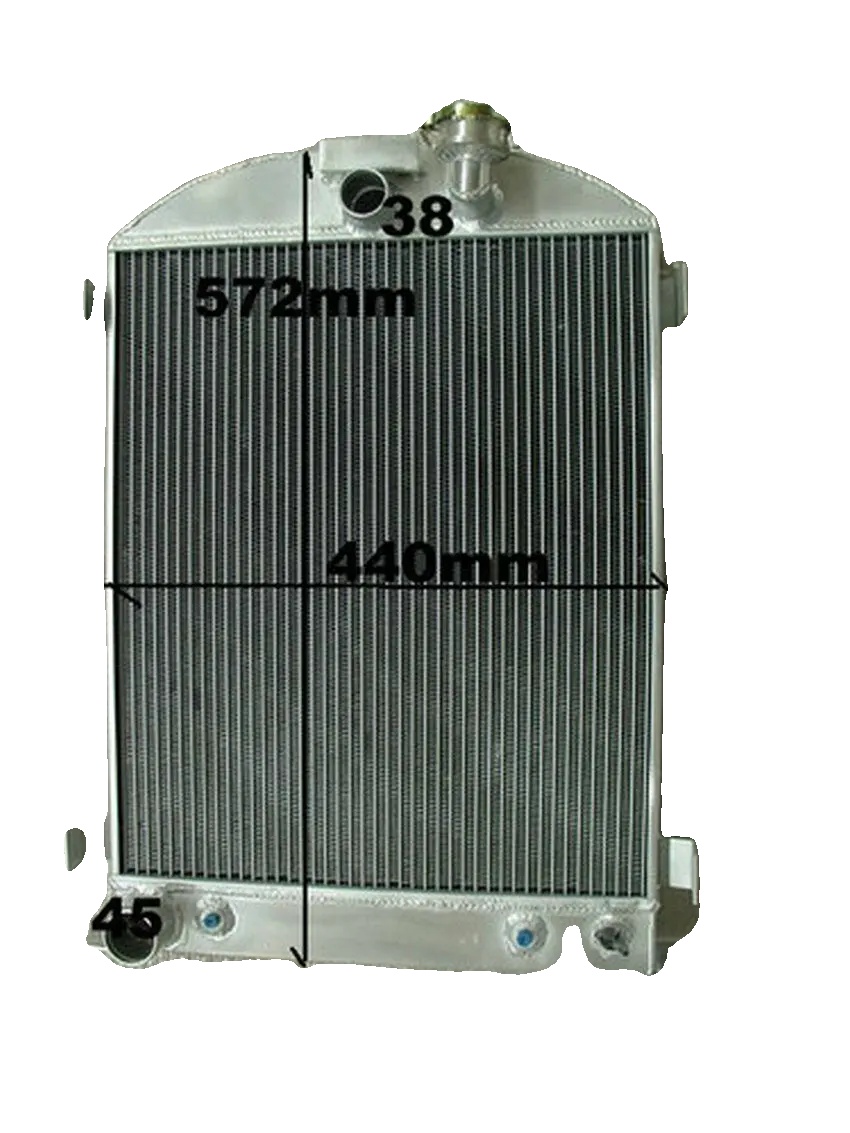 Kühler, 64 Mm Kernstärke, Aluminiumkonstruktion, Passt Für 1932 Ford Chopped Motor At/mt, Erhöhte Kühlleistung, Artikelgewicht 10 Kg