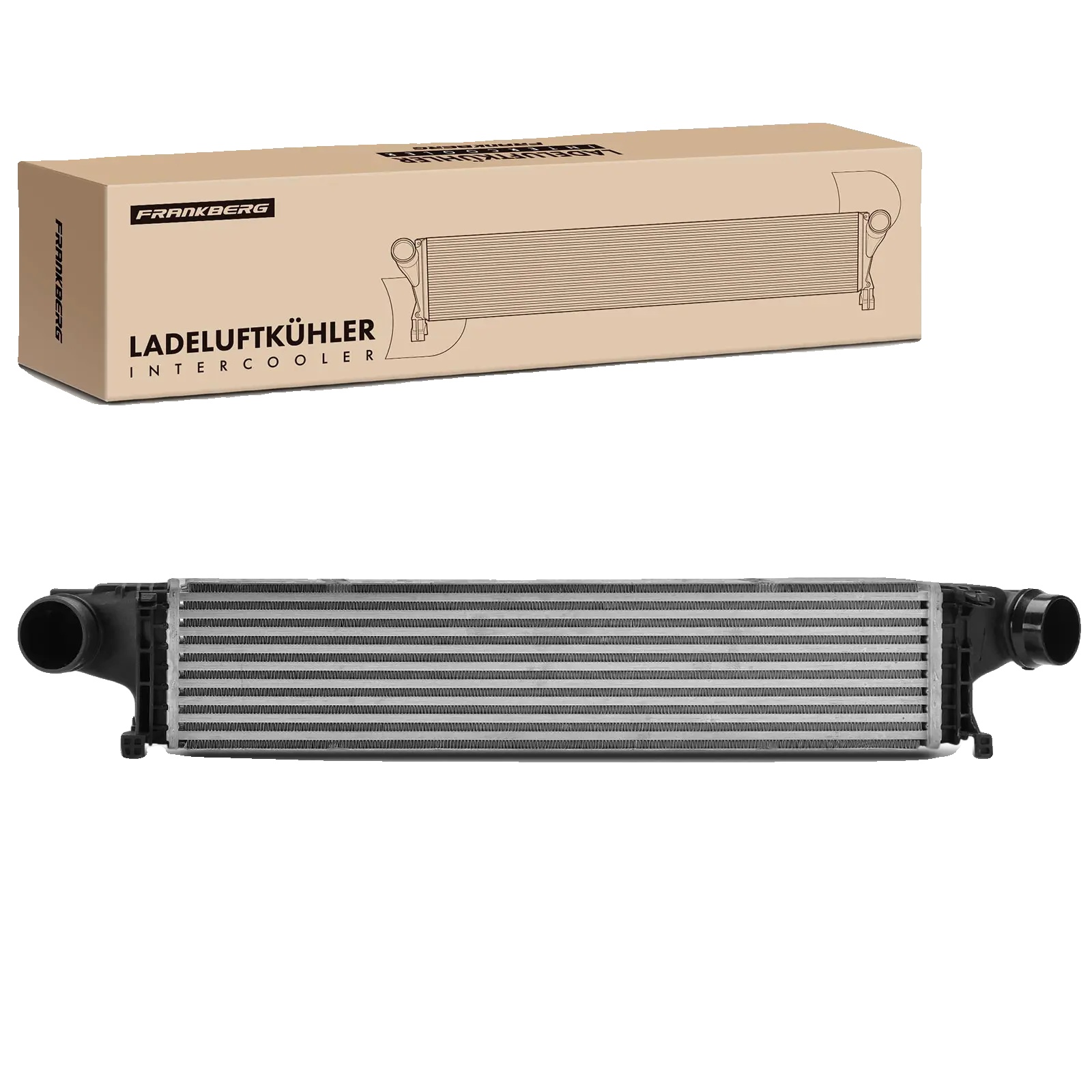 Ladeluftkühler, Länge 665 Mm, Breite 142 Mm, Tiefe 80 Mm, Turbo-kühler-funktionalität, Kompatibel Mit Mercedes-benz