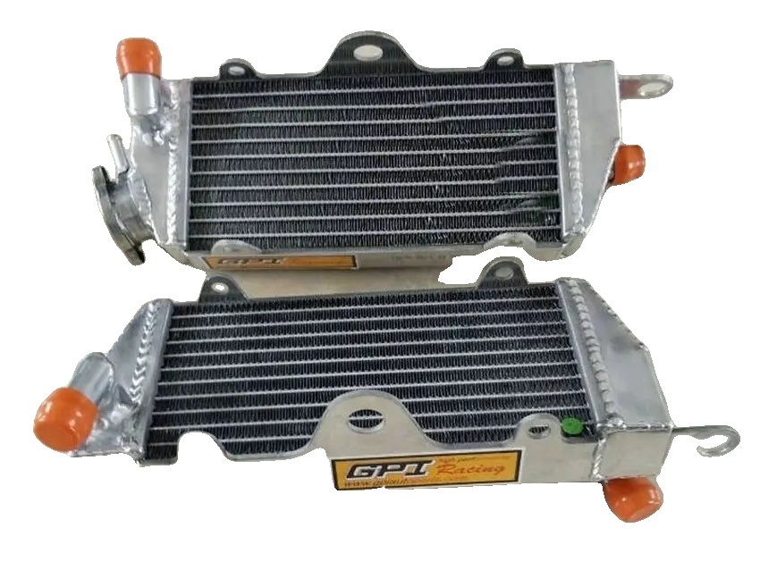 Aluminiumkühler, Erhöhte Kühlleistung, Kompatibel Mit Kawasaki Kx250 Kx 250 1984, Tig-geschweißte Konstruktion, Vollständig Polierte Oberfläche,