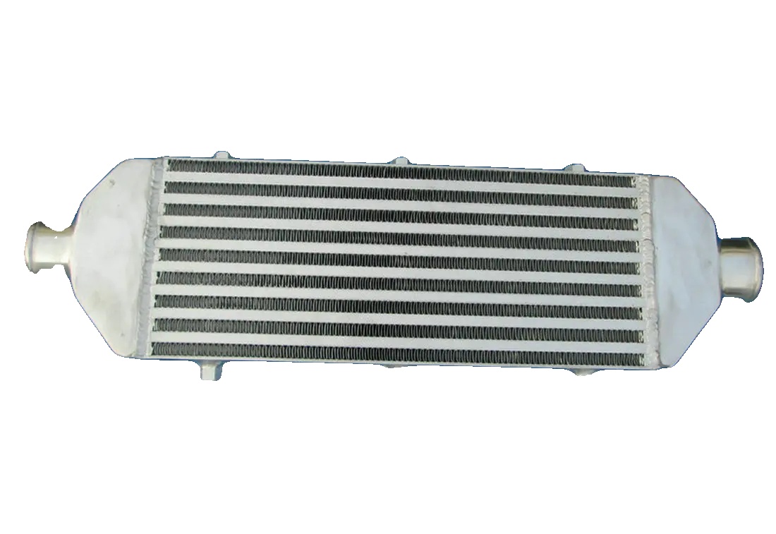 Ladeluftkühler, 400mm X 155mm X 60mm, Einlassdurchmesser 59mm, Vollaluminiumkonstruktion, Universelle Kompatibilität, Rohr- Und Platten-design
