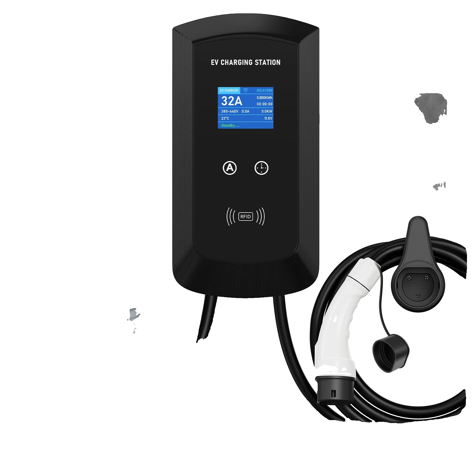 Ev-ladegerät, 11kw Leistung, Wifi App-steuerung, 22kw 32a 3 Phasen, Typ2 Mit App-a
