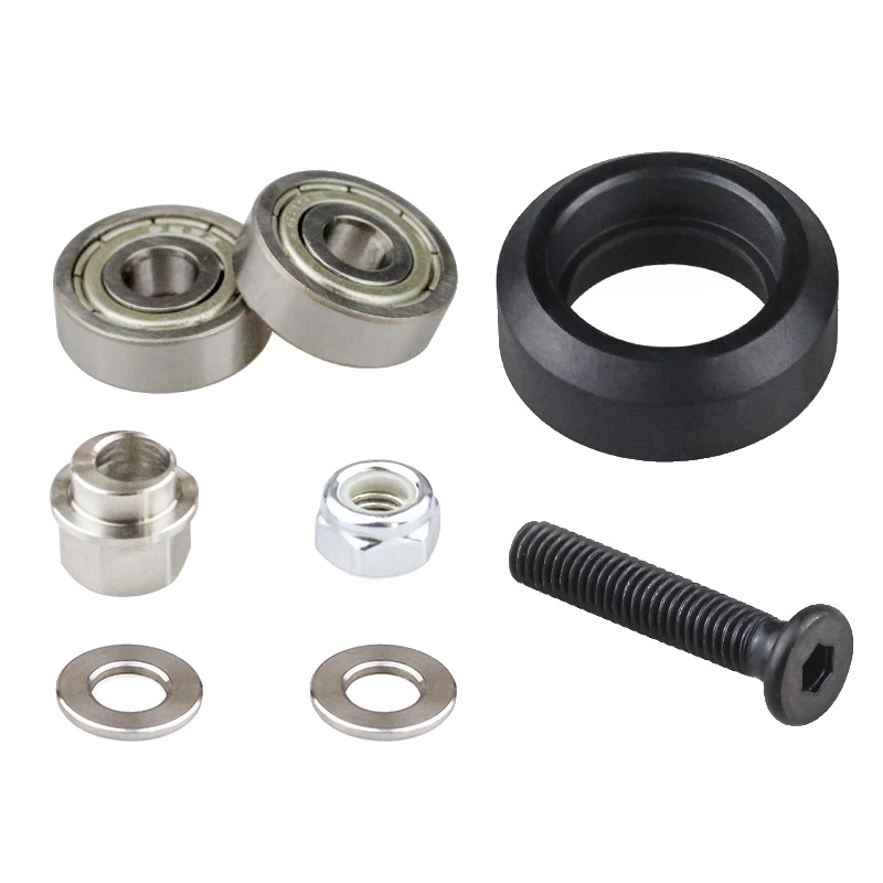 Solid V-rad-kit, Langlebiges Pom-material, Erhöhte Tragfähigkeit, 625zz Exzentrisch