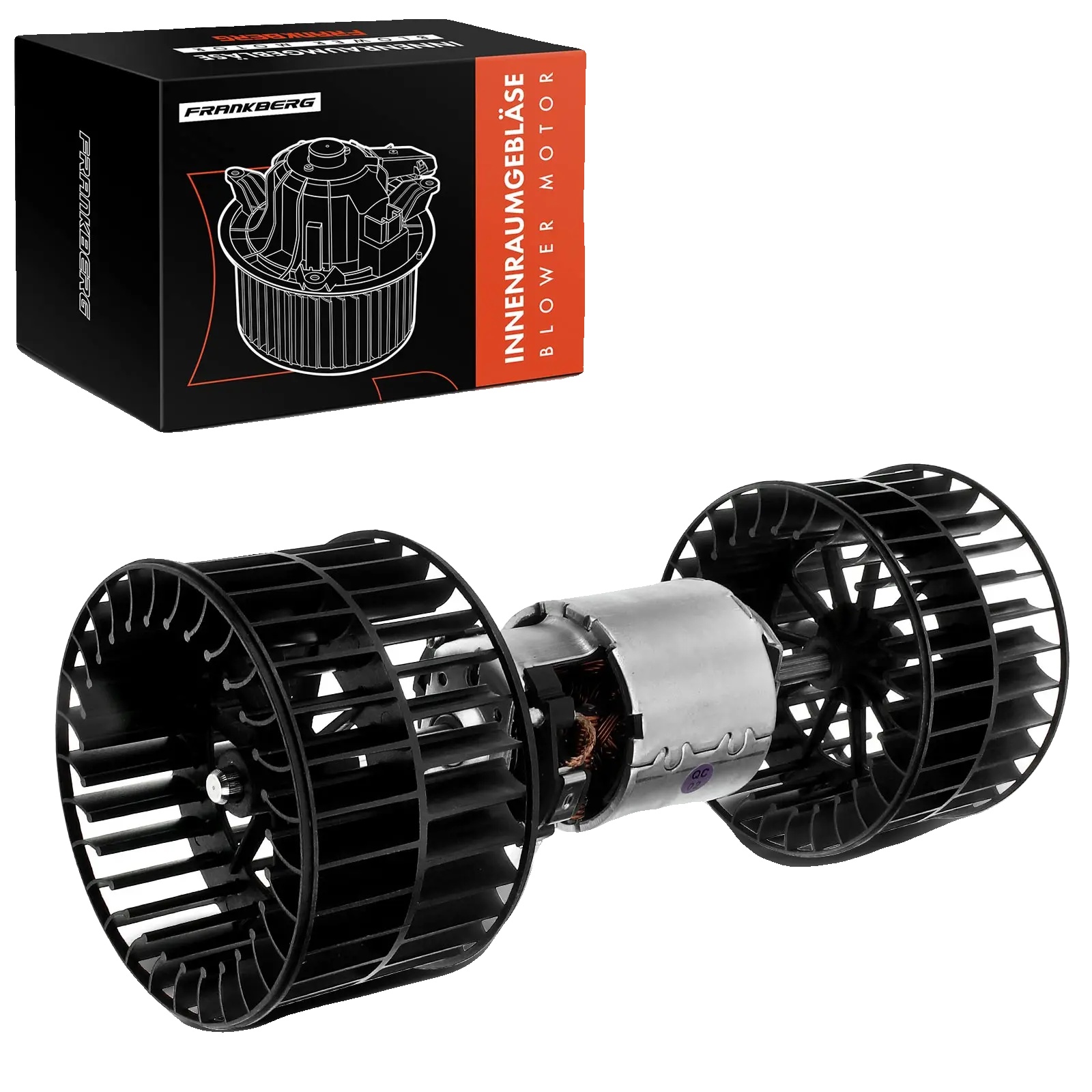 Blasermotor, Durchmesser 104,5 Mm, Spannung 12 V, Nennleistung 216 W, 2 Anschlusskontakte, Im Uhrzeigersinn Drehend