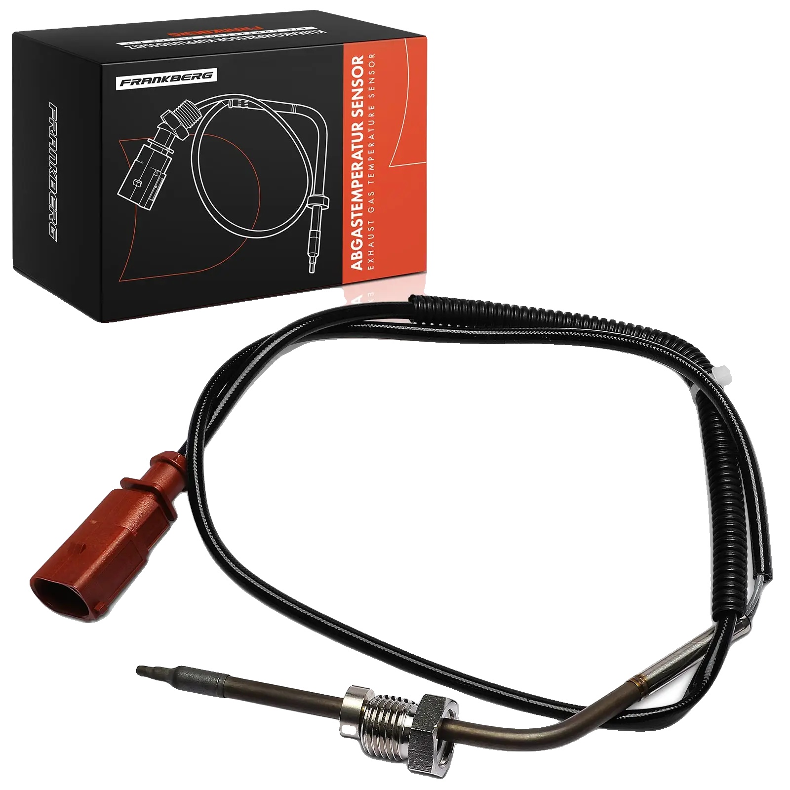 Temperatursensor, Gewindegröße M14x1,5, Kabellänge 790 Mm, 2 Anschlusskontakte, Schlüsselgröße 17, D-form Steckgehäuse